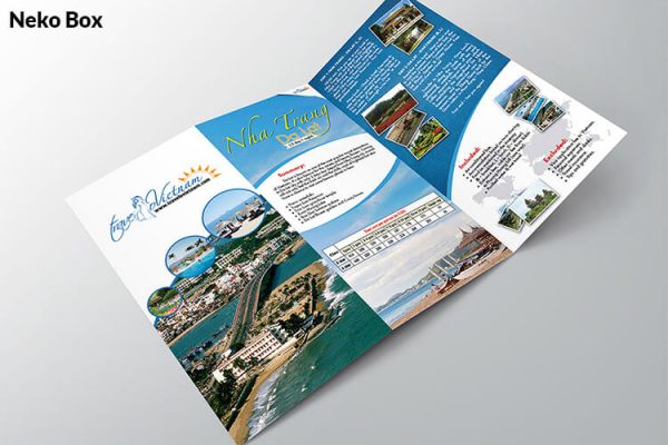 Mẫu brochure du lịch biển Nha Trang